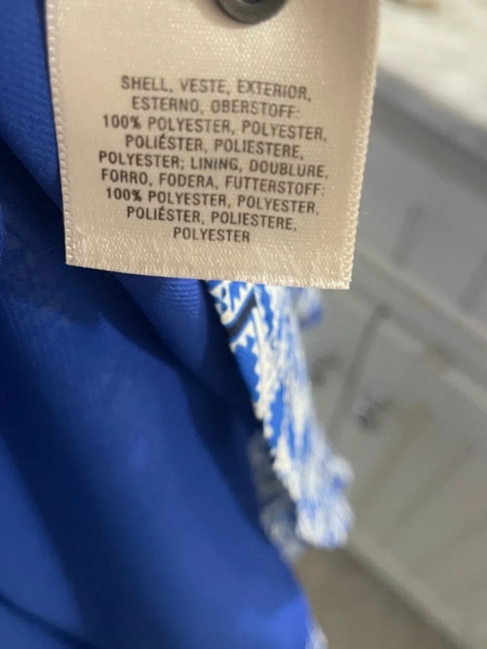 Maeve by Anthropologie Galen Dress size Small Tie Front v Neck Lined, Blue